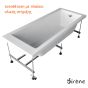 Μπανιέρα Ακρυλική 170*80 εκ. Sirene Cubic CUB17080