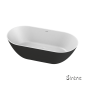 CUSCO ΜΠΑΝΙΕΡΑ FREESTD 165x85 SIRENE BLACK MATT ΕΞΩ/WHITE MATT ΜΕΣΑ CUS16585-401301