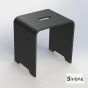 Κάθισμα Ντουζιέρας Design 38x38x31 Sirene Black Matt DES3831-401
