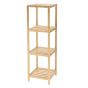 Ραφιέρα Μπάνιου 4 Επιπέδων από Bamboo 34x33x111cm MRShome  DF-0048000