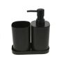 Σετ Μπάνιου από PP 3 Τεμαχίων Black MRShome  DF-0057001