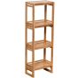Ραφιέρα από Bamboo με 4 Ράφια Καφέ 33x20x100cm MRShome DS-1263000