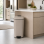 Κάδος Soft Close Μεταλλικός 20L Μπεζ Ματ 23x38x37.5cm MRShome DS-8840000