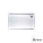Ντουζιέρα Ακρυλική Παραλληλόγραμμη 120x80 extra-flat Φ90 Sirene White E12080-300