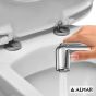 Σύστημα Μπιντέ Flush-Ι, μόνο κρύο, για λεκάνη κρεμαστή και υψηλής πίεσης, Almar Chrome E136004-100