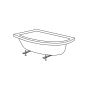 Σετ Στήριξης Μπανιέρας 160*90cm Sirene FTS-CO