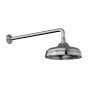 Horus Ascott Classic Collection - Anti-scale Nozzles Shower Head Diam. 220 Mm with Arm - Matt Nickel 00.506-NM