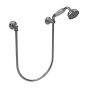 Horus Anthea Classic Collection - Wall Shower Set with Wall Hook, Flexible Hose and Handspray - Polished Nickel 06.589-NB