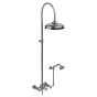 Horus Anthea Classic Collection - Complete Wall Shower Mixer Centers 175 ± 30 Mm, Showerhead Ø 220 Mm - Polished Nickel 10.544-NB