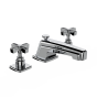 Horus Zéphyr Classic Collection - 3 Hole Basin Set with Pop-up Waste - Matt Black 16.260-NO