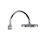 Horus Zéphyr Classic Collection - Anti-scale Nozzles Shower Head, Wall Mounted - Metal Gun 16.535-CF