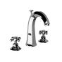 Horus Ascott Classic Collection - 3 Hole Basin Set High Spout with Pop-up Waste, Flexible Hoses - Matt Nickel 20.261-NM
