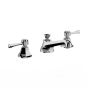 Horus Ascott Classic Collection - 3 Hole Basin Set Small Spout with Pop-up Waste, Flexible Hoses - Polished Nickel 35.260-NB