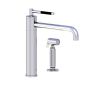 Horus Minoé Contemporary Collection - Single Lever Kitchen Mixer, Swivel Spout / No Waste - Metal Gun 37.723-CF