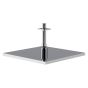 Horus Naja Contemporary Collection - Stainless Steel Shower Head 250 X 250 Mm, Thickness 14 Mm / Ceiling Installation - Metal Gun 43.538-CF