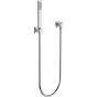 Horus Echo Equinox316 Collection - Wall Union Shower Set with Solidbrass Handshower, Wall Hook, Design Flexible Hose on Swivel Nut - Chrome 43.590-CH
