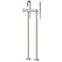 Horus Minoé Contemporary Collection - Complete Thermostatic Bath-shower Mixer with Pipes for Free Standing Bath - Matt Black 47.798-NO
