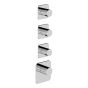 Horus Naja Contemporary Collection - Trim for Thermostatic Mixer. - Matt Black 48.523-NO