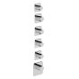 Horus Naja Contemporary Collection - Trim for Thermostatic Mixer. - Chrome 48.525-CH