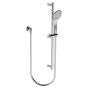 Horus Naja Contemporary Collection - Wall Shower Set with Rail, Flexible Hose and Handspray - Matt Black 48.532-NO