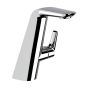 Horus Naja Contemporary Collection - Single Lever Basin Mixer with up and down Drain - Matt Black 48.709-NO