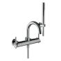 Horus Minoé Contemporary Collection - Complete Set : Complete Exposed Thermostatic Wall Bath-shower Mixer - Chrome 49.714-CH