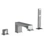 Horus Myriad Contemporary Collection - 4 Hole Deck Bath/shower Set - Private: Chrome / Myriad 55.466-CH