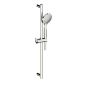 Horus Canopée Contemporary Collection - Shower Rail with Brass Handshower on Sliding Part and Flexible Hose - Matt Black 60.542-NO