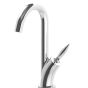 Horus Lave-mains Fleur - Flamme Contemporary Collection - Handbasin Mixer with Metal Handle, Swivel Spout - Chrome 60.710-CH