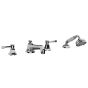 Horus Ascott Classic Collection - 4 Hole Deck Bath/ Shower Set - Polished Nickel 65.466-NB