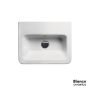Νιπτήρας Πορσελάνης City 50x40 (1 οπή) Bianco Ceramica White MCITY83-300
