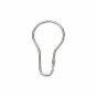 Curtain Hooks 12pcs metal κρίκοι κουρτίνας μπάνιου MRShome MRS44002L