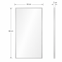 Καθρέπτης με Πλαίσιο Αλουμινίου Chrome 50x2x90cm MRShome MRS4601000