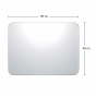 Καθρέπτης με Στρογγυλεμένες Γωνίες 90x60cm MRShome MRS4601002