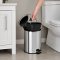 Κάδος Απορριμμάτων 5lt Inox Φ20x27cm MRShome  MRS4603030