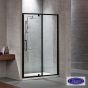 PIVOT+INFILL PRIMUS-PLUS 140 (137-141εκ) H.195 DEVON CLEAN-GLASS BLACK MATT PIR140C-400