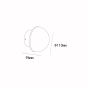 Απλίκα Επιτοίχια Γύψινο Λευκό 11cm Led 6w 3000K 360lm Sun Light PORTO-WH