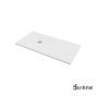 Ντουζιέρα Cast Marble (Χυτό μάρμαρο) με Βαλβίδα Slate 160 x 80 Sirene White Matt S16080-301