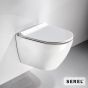 Λεκάνη Κρεμαστή Rimless SMART36/48,5 , κάλυμμα Slim Soft Close 9001SC, Serel White SM3600SC-300
