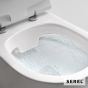 Λεκάνη Κρεμαστή SMART56/52 Rimless με κάλυμμα Slim Soft Close 9001SC, Serel White SM5600SC-300