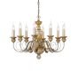 Κρεμαστό Φωτιστικό FIRENZE SP8 Χρυσό Ideal Lux 020839