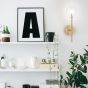 Απλίκα EQUINOXE AP1 Ορείχαλκος Ideal Lux 200149