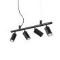 Κρεμαστό Φωτιστικό DYNAMITE SP4 ROUND Μαύρο Ideal Lux 231341