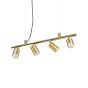 Κρεμαστό Φωτιστικό DYNAMITE SP4 ROUND Μαύρο Ideal Lux 231341