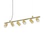 Κρεμαστό Φωτιστικό DYNAMITE SP6 ROUND Μαύρο Ideal Lux 231396