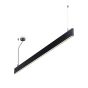 Γραμμικό Σύστημα Φωτισμού STEEL SP2 D20 BI-EMISSION WIDE 3000K Μαύρο Ideal Lux 241975