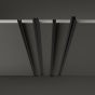 Προφίλ LINK 3-PHASE TRIMLESS BINARIO 1 MT ON-OFF Μαύρο Ideal Lux 243252