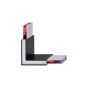 ANGOLO STEEL SP D20 Προφίλ ANGOLARE WIDE 4000K Μαύρο Ideal Lux 268118