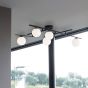 Φωτιστικό Οροφής ATLAS PL3 Μαύρο Ideal Lux 311357