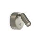 Απλίκα BEAN AP ROUND RECHARGEABLE NICKEL Ideal Lux 364810